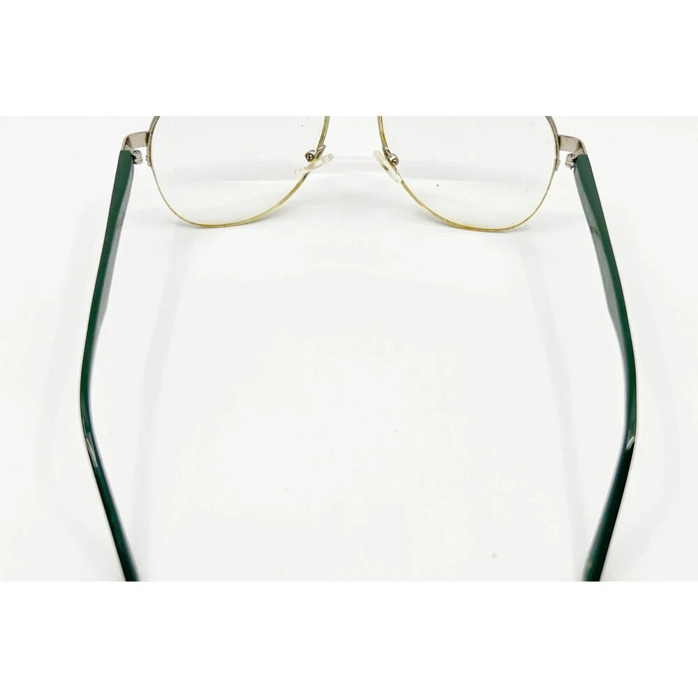 EyeBuyDirect Eyeglass Frames Mens Silver Green Aviator Hydroflux 55-17-143